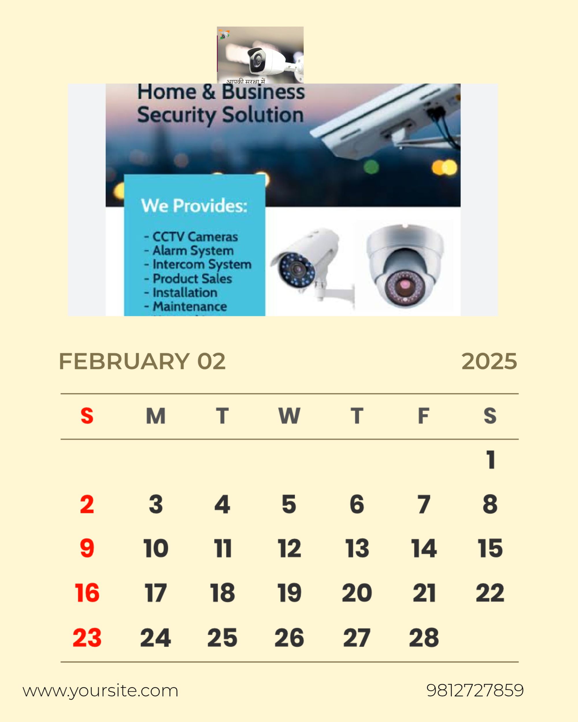 Calendar February 2025
