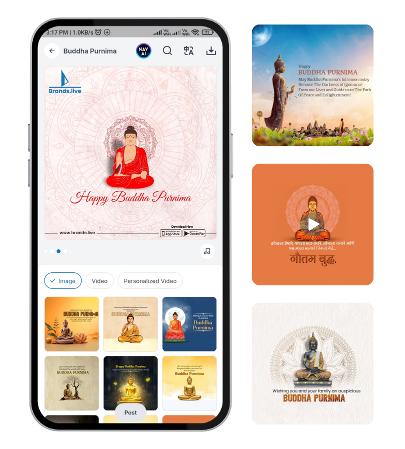 Buddha Purnima banner Brands.live