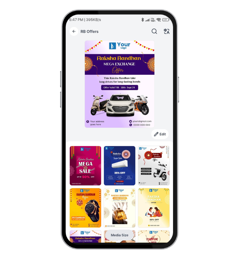 Boost Sales with Raksha Bandhan Offer Poster Templates