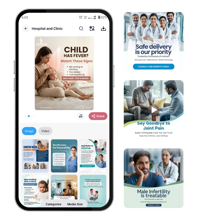 Hospital Marketing Posters and Videos