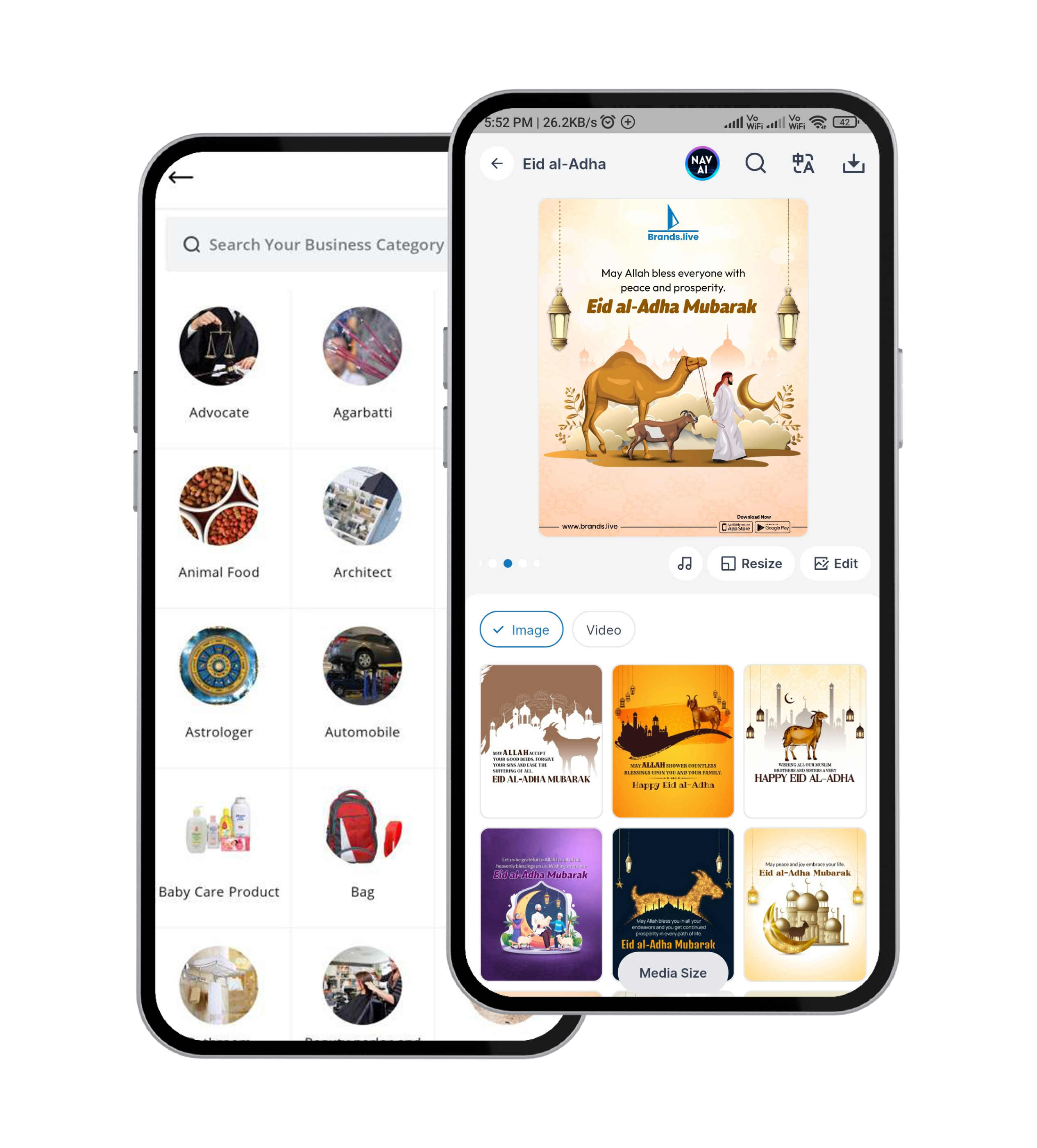 Make Your Eid Greetings Stand Out with Brands.live! 🌙