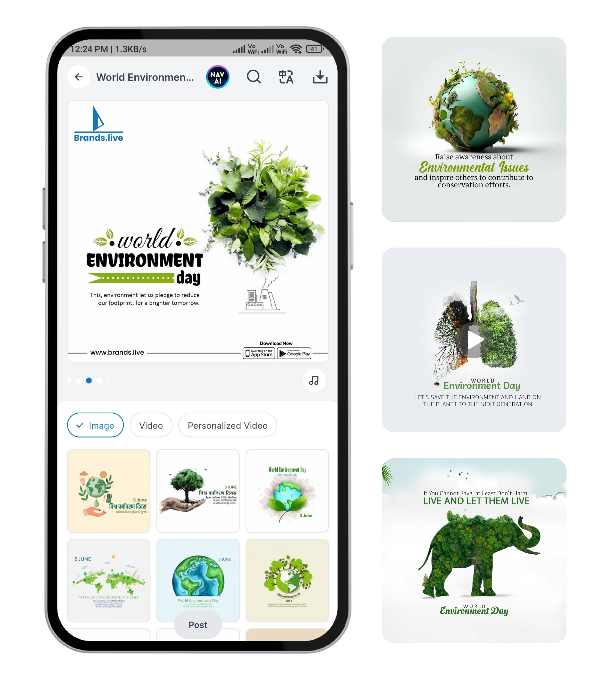 World Environment Day banners Brands.live