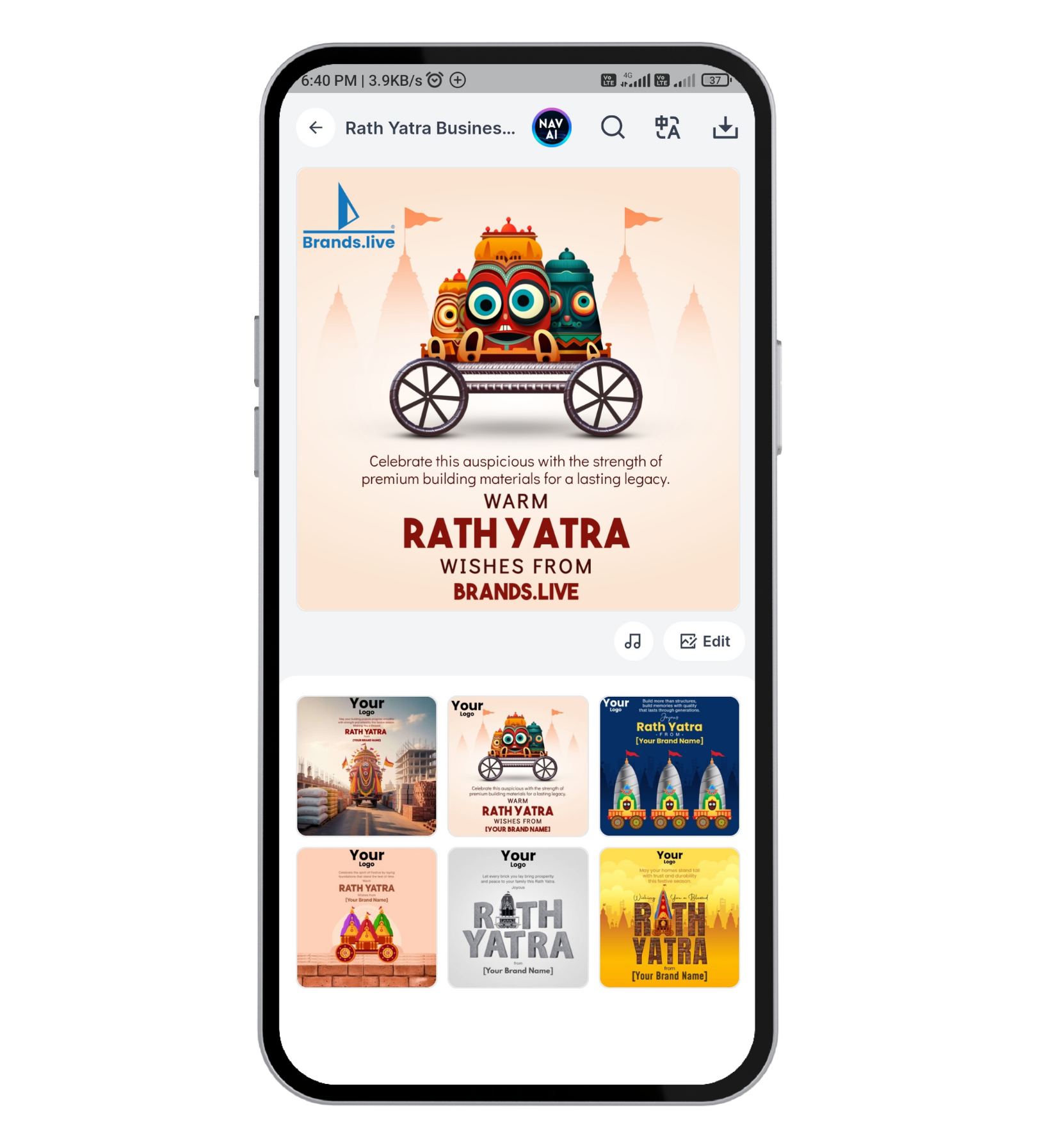 🚩 Boost Festive Connect with Rath Yatra Business Wishes!
