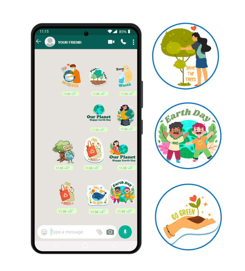 Express More with World Environment Day WhatsApp Stickers
