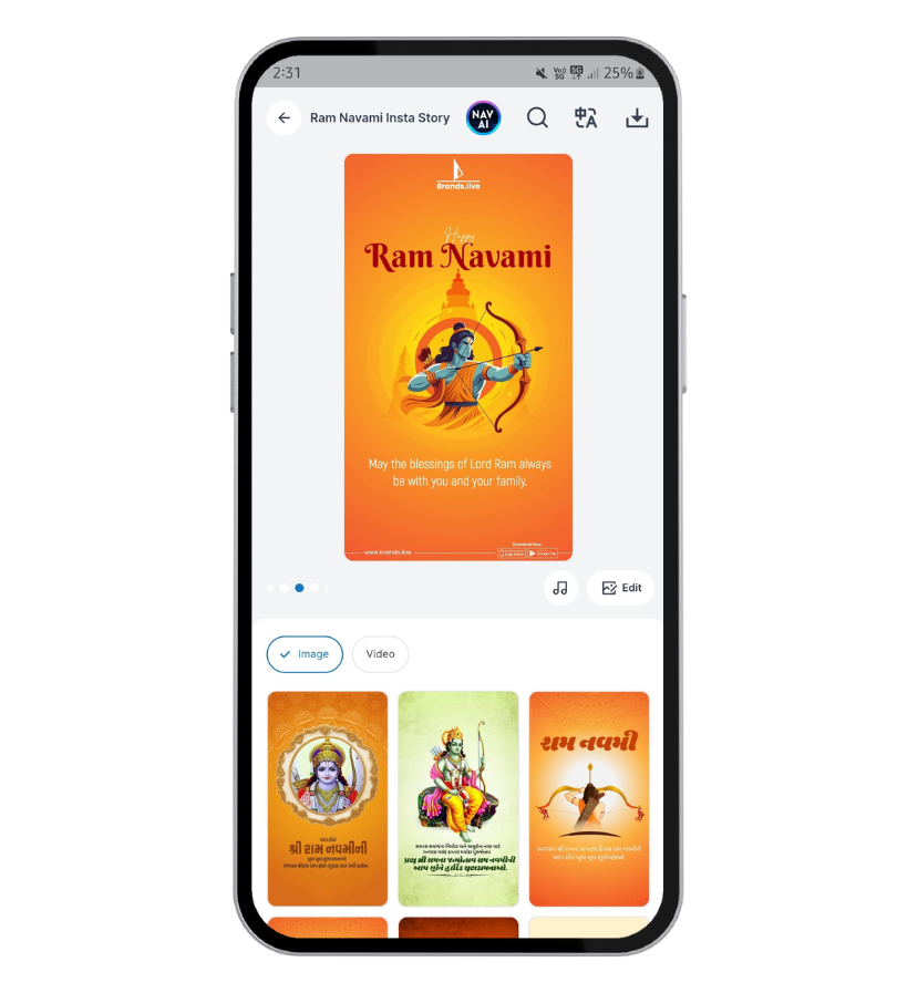 Engage Your Audience with Ram Navami Insta Stories