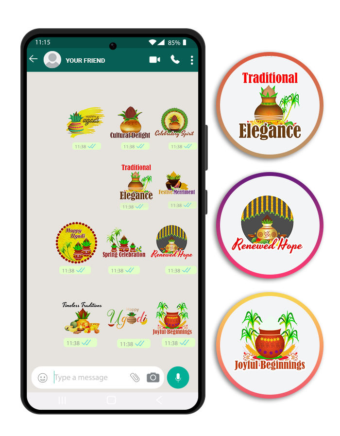 Celebrate Gudi Padwa with Festive WhatsApp Stickers