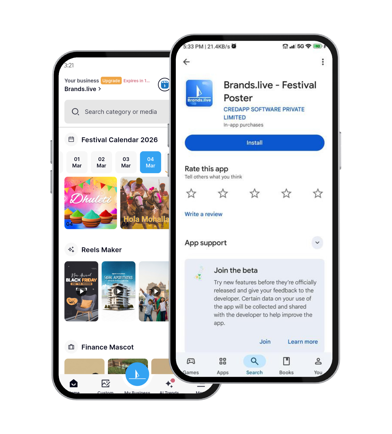 Design Anywhere: Download the Brands.live App