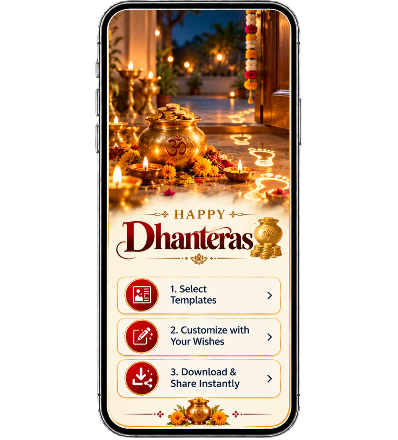 How to Create a Dhanteras Poster Online