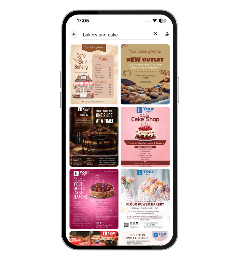 Most Popular Bakery and Cake Templates