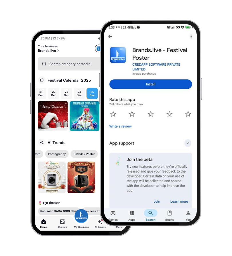 Get Started Now: Download the Brands.live App