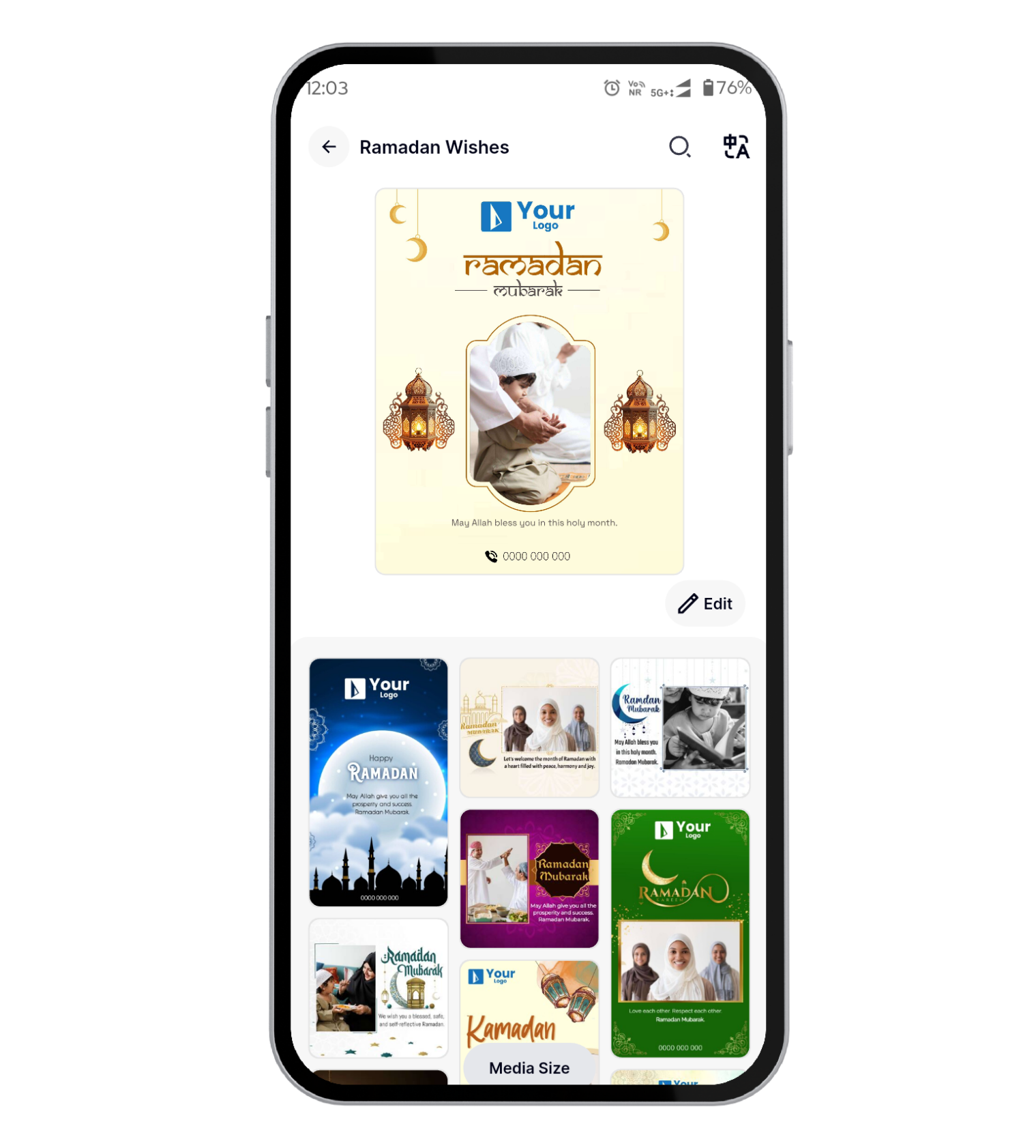 Ramadan wishes Posters Brands.live