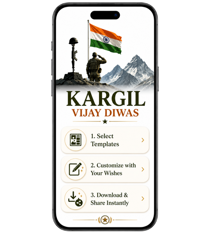 How to Create a Free Kargil Vijay Diwas Poster Online