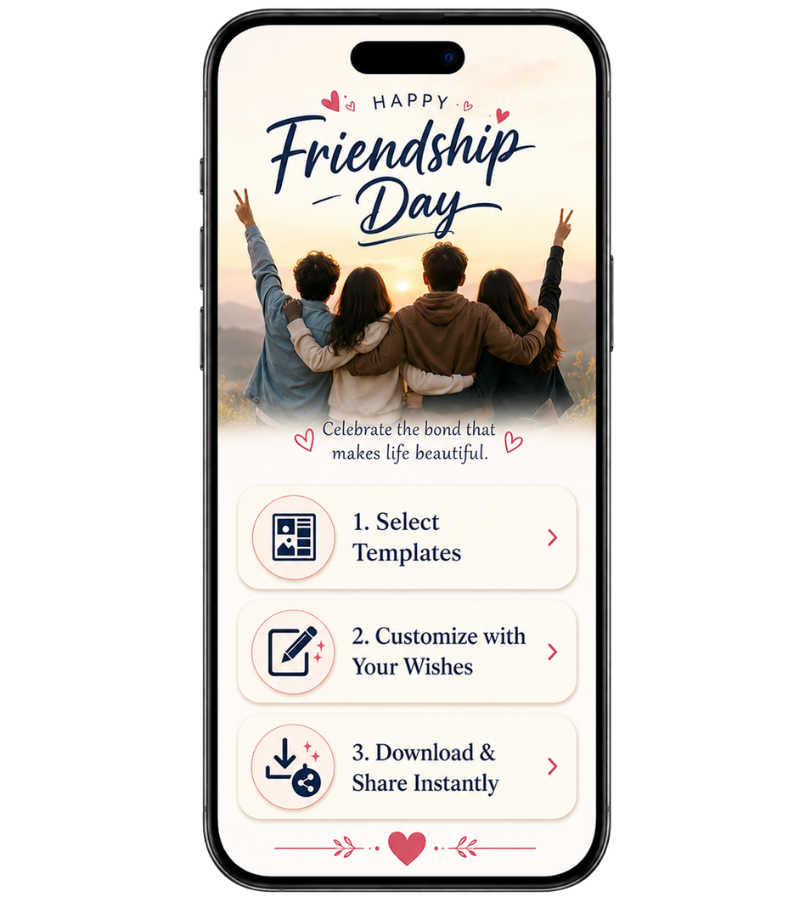 How to Create a Free Friendship Day Poster Online
