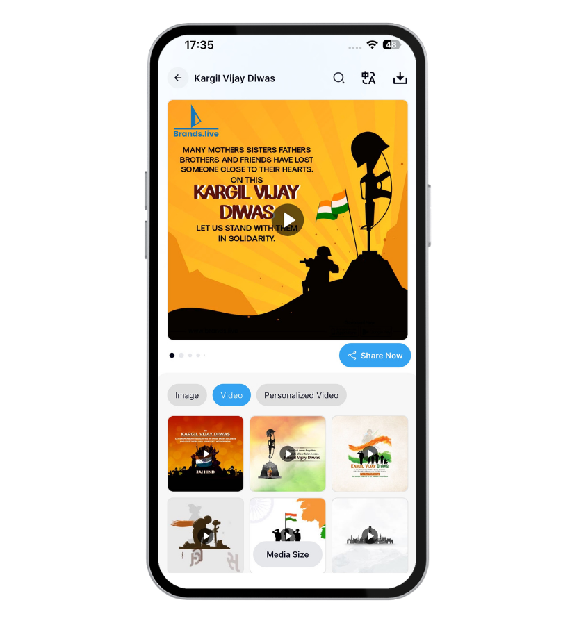 Kargil Vijay Diwas Poster Brands.live