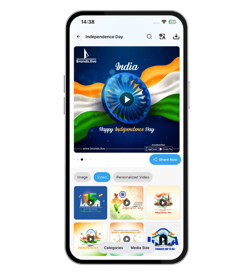 Create an Independence Day Insta Story Video in Minutes: