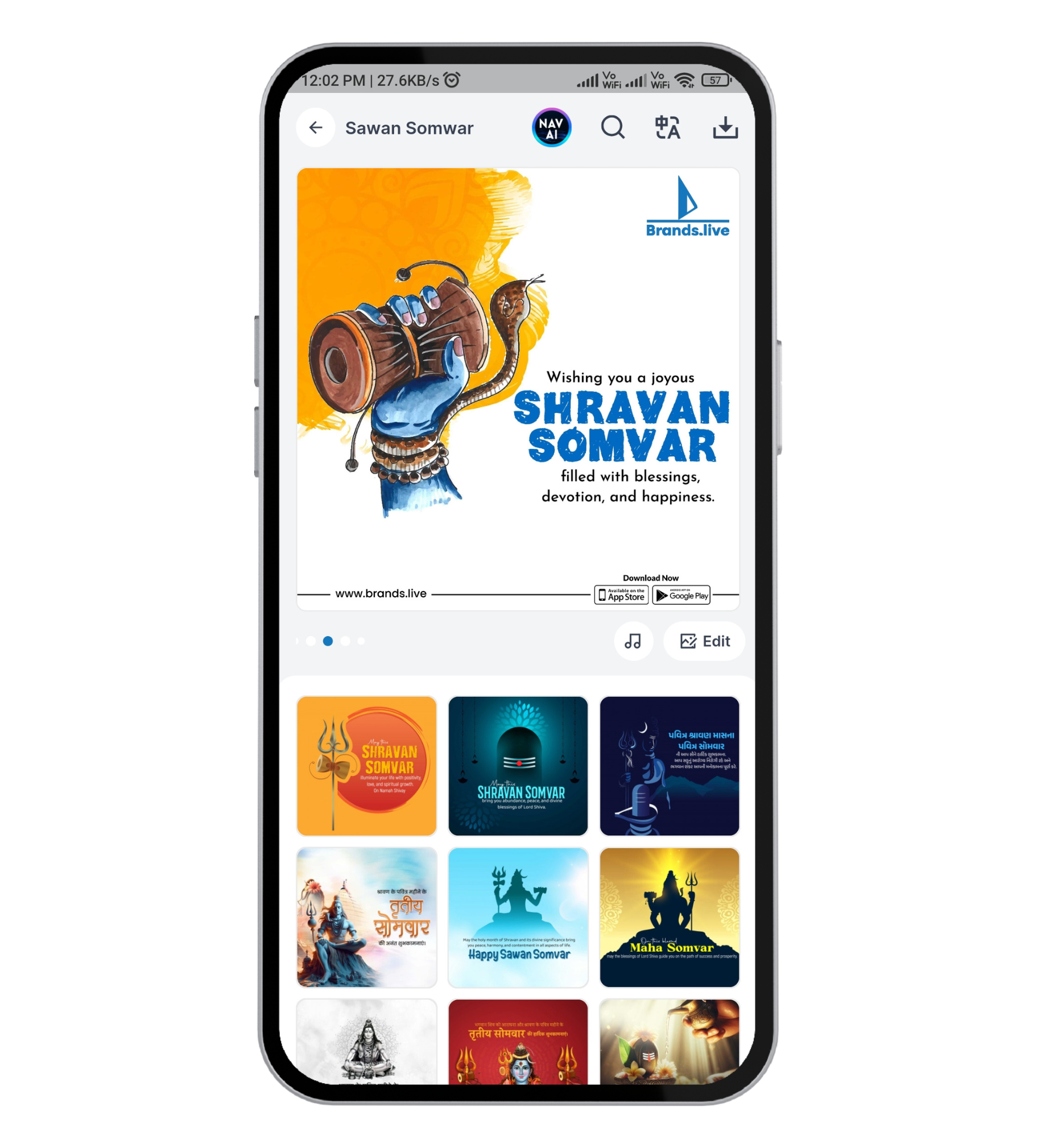 Craft Your Sawan Somwar Insta Story Video in Minutes: