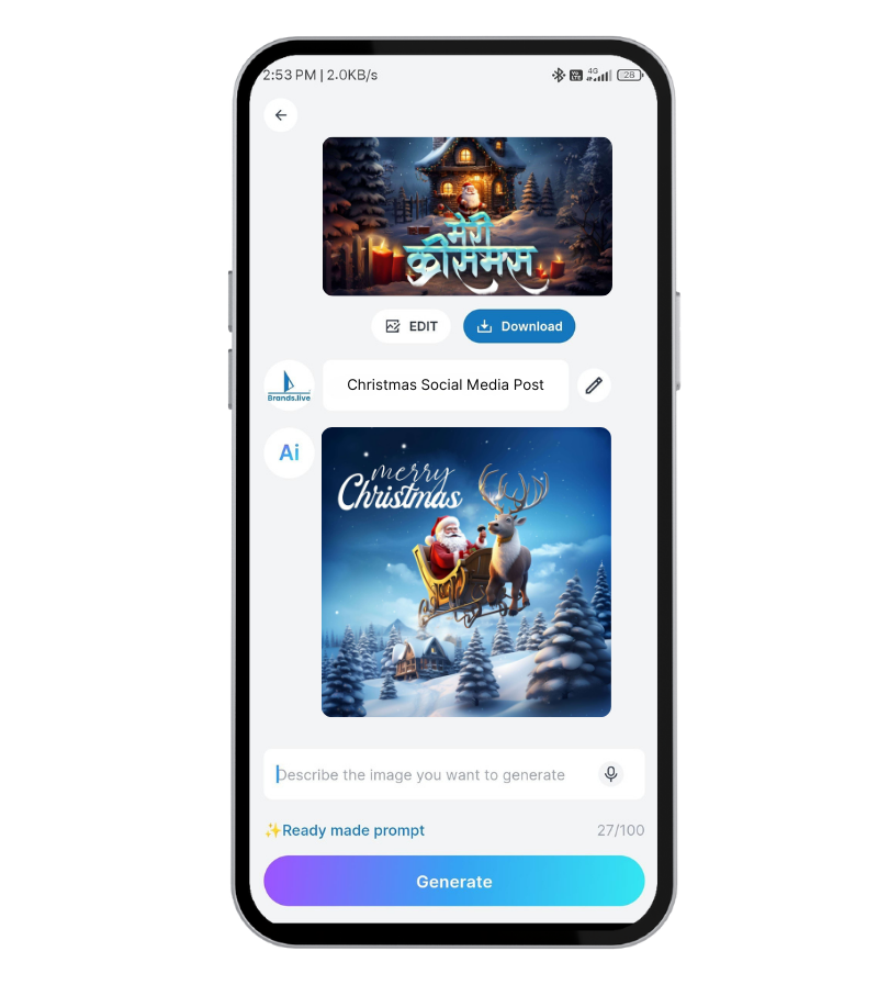 Revolutionizing Christmas Designs NAV AI Posters!