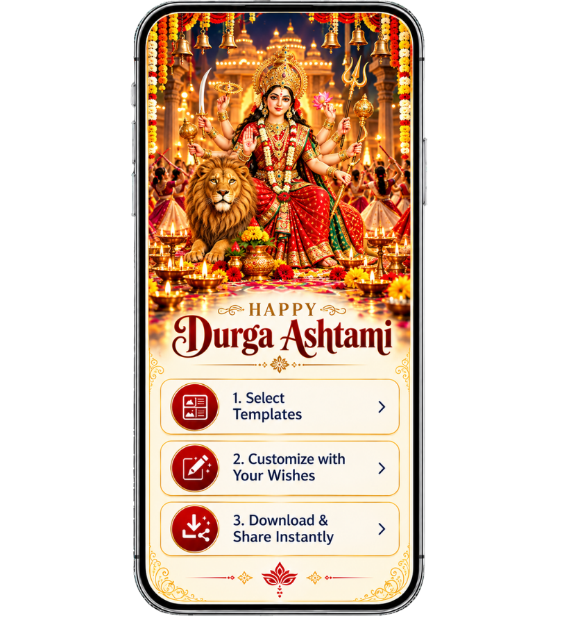 How to Create a Durga Ashtami Poster Online