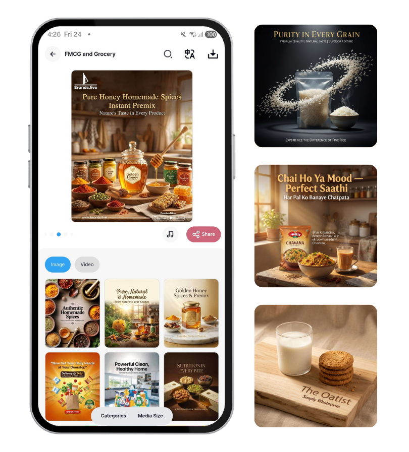 Types of FMCG and Grocery Templates Available