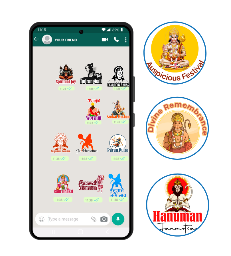 Hanuman Jayanti WhatsApp Stickers
