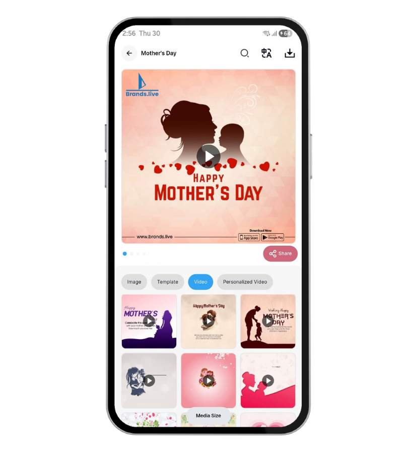 Why Choose Brands.live for Your Mother's Day Poster?