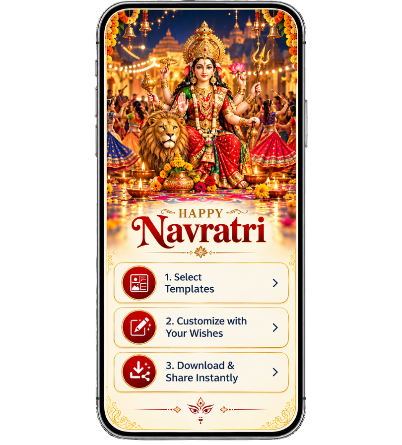 How to Create a Navratri Poster Online