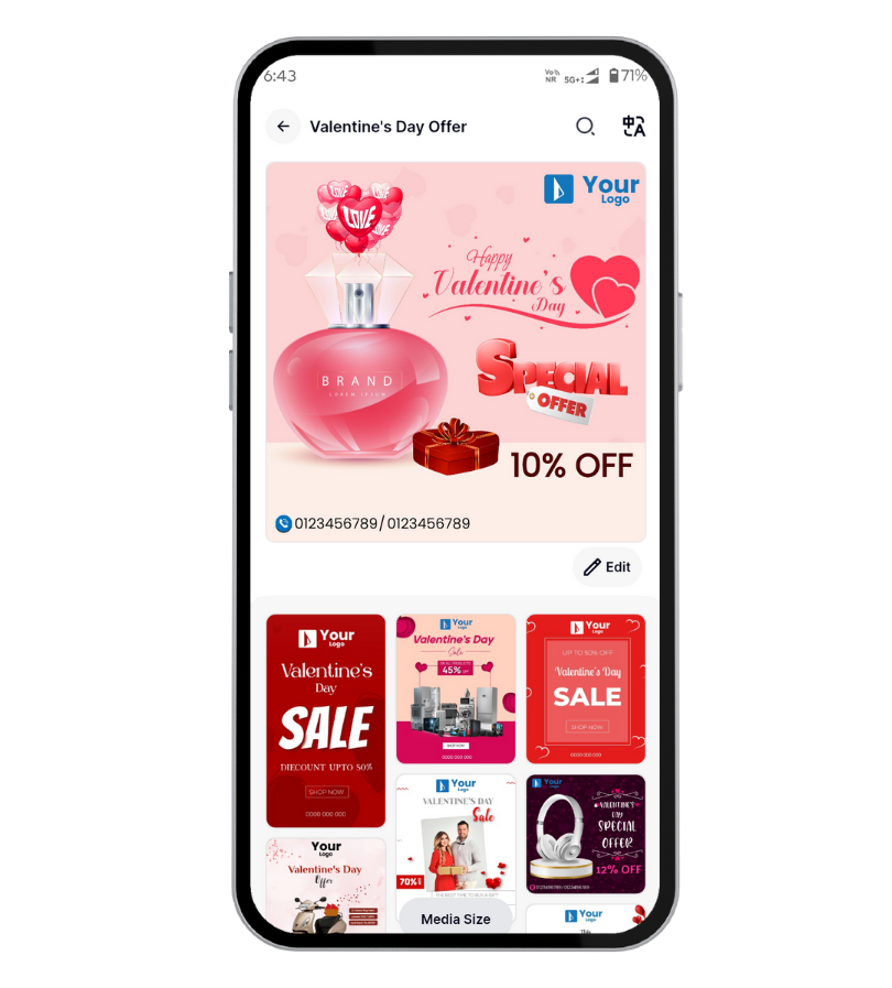 Valentine's Day Offers Banner Brands.live