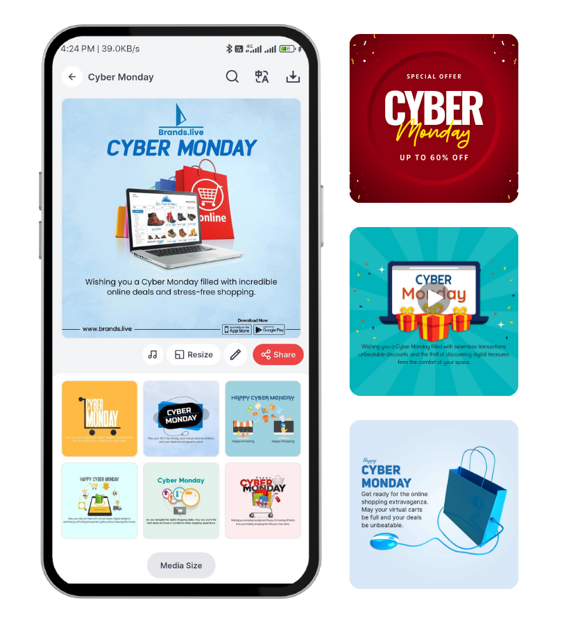 Boost Your Sales with Trending Cyber Monday Poster Designs