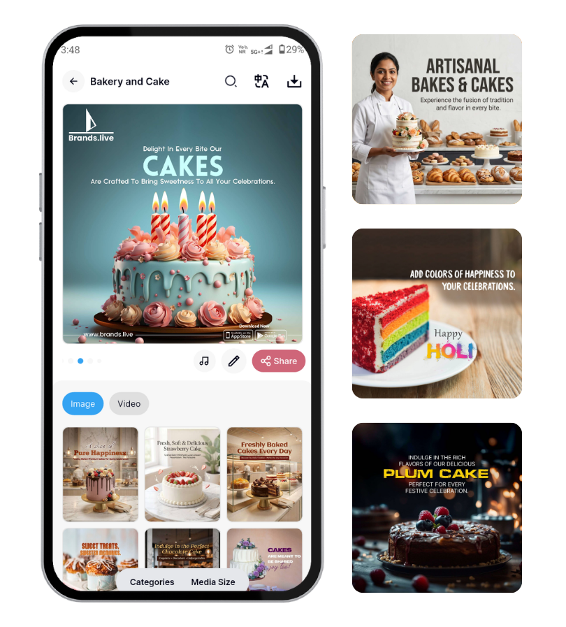 Types of Bakery and Cake Templates Available