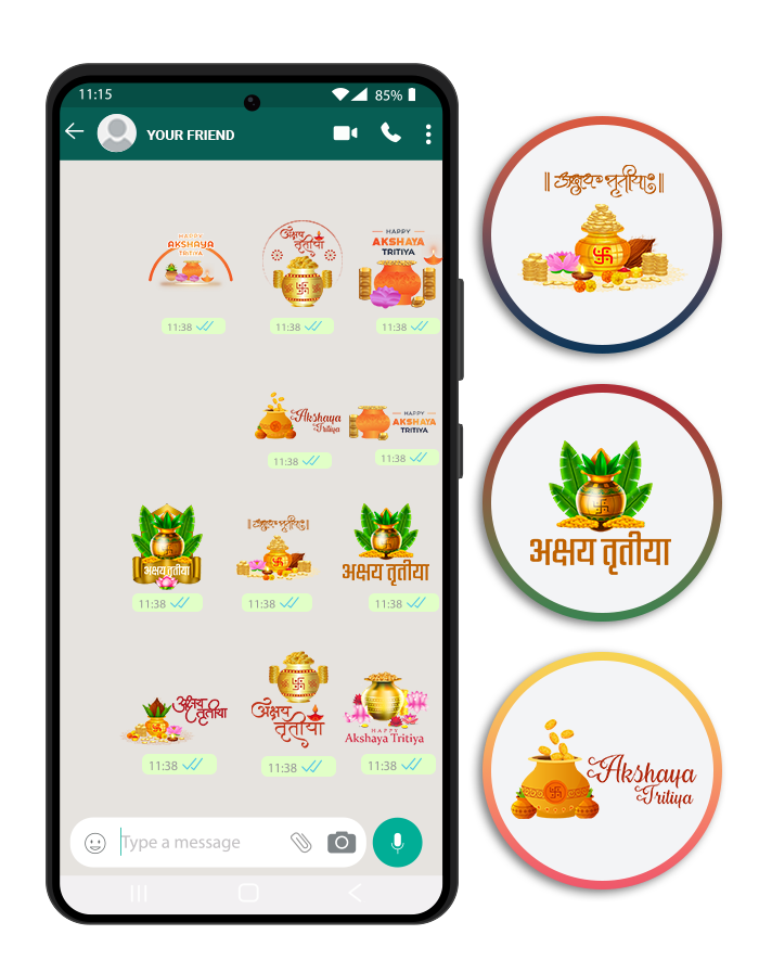 Akshaya Tritiya WhatsApp Stickers