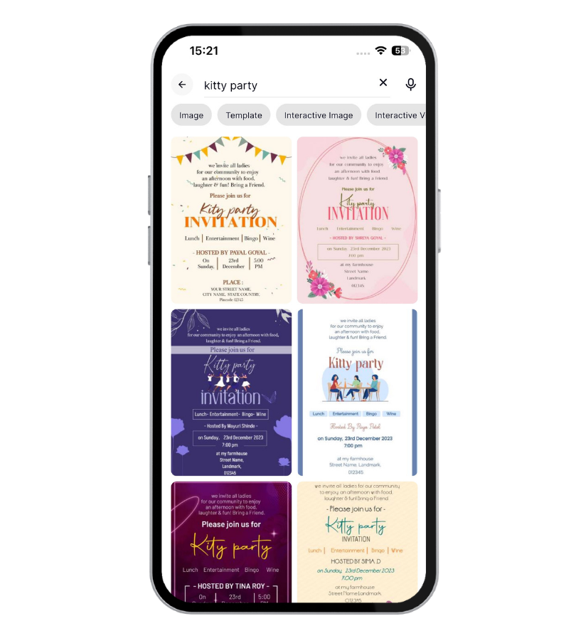 How to Make a Free Kitty Party Invitation Card on Brands.live