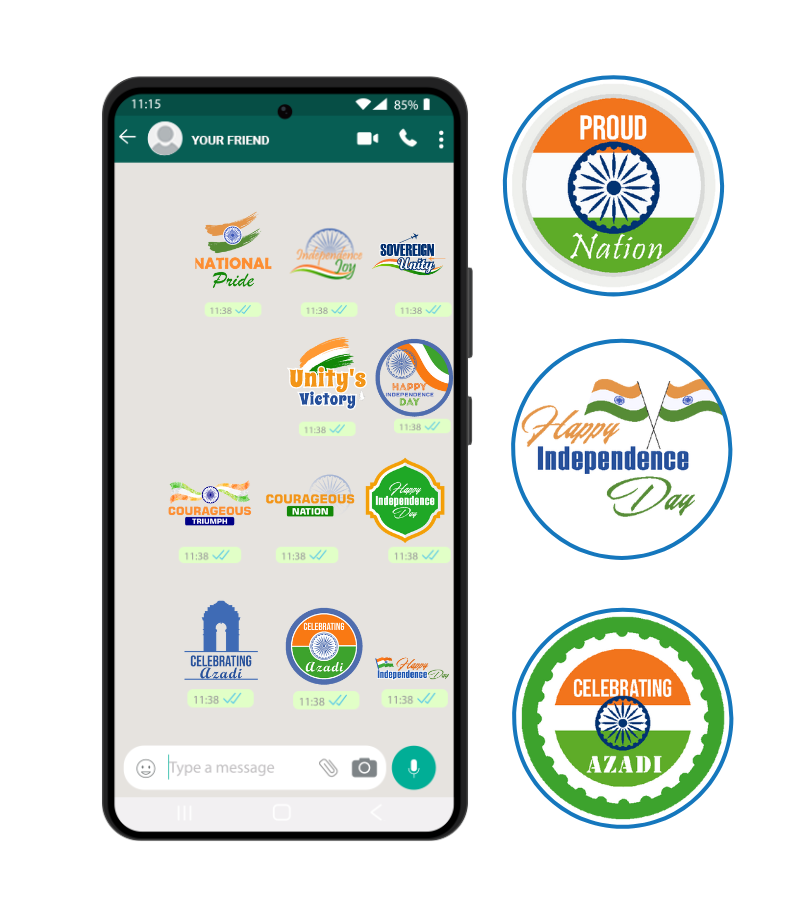 Add Freedom Flair to Chats with WhatsApp Stickers!